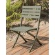Chaise de jardin pliante MARIUS en aluminium - VERT KAKI