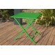 Guéridon de jardin pliant MARIUS (70x70 cm) en aluminium - VERT PRAIRIE