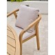 Ensemble repas de jardin SERENA (180x180 cm) 8 places en bois d'acacia - WOOD