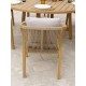 Ensemble repas de jardin SERENA (180x180 cm) 8 places en bois d'acacia - WOOD