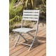 Lot composé de 2 chaises de jardin pliantes MARIUS-CP-GRIS