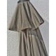 Parasol MARBELLA (diam. 2,7 m) à manivelle en aluminium gris anthracite et polyester - KAKI