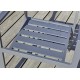 Lot de 2 fauteuils de jardin empilables PELOSA en aluminium - GRIS ANTHRACITE