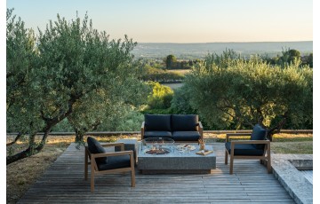 Set Brasero toutes options Metropolis gris clair