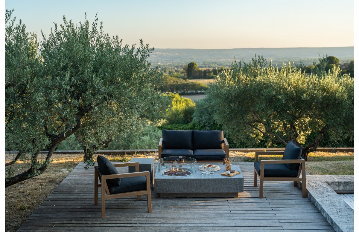 Set Brasero toutes options Metropolis gris clair