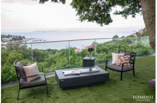 Set Brasero toutes options Hampton gris foncé