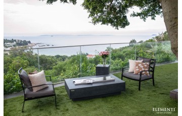 Set Brasero toutes options Hampton gris foncé