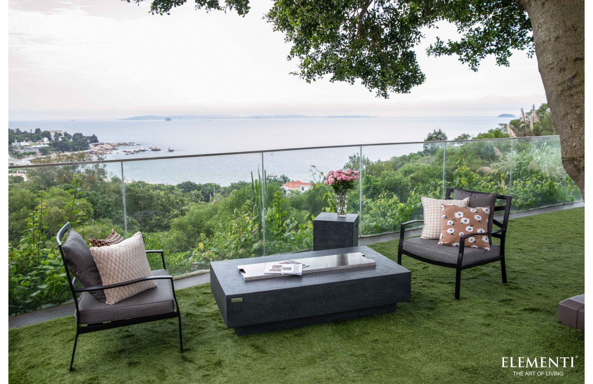 Set Brasero toutes options Hampton gris foncé