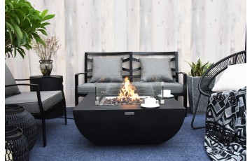 Table brasero Aurora noir