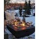 Table brasero Aurora noir