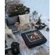 Table brasero Aurora noir