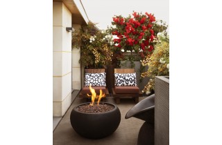 Table brasero York noir