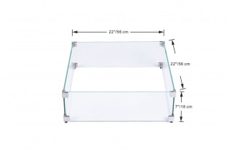 Ecran de protection Carré pour table brasero Manhattan / Aurora