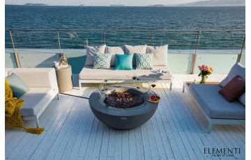 Table brasero Lunar Bowl grise