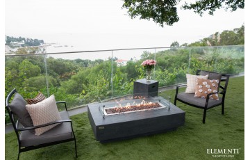 Table brasero Hampton gris foncé