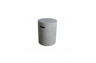 Coffre de Bouteille rond gris Lisse Lunar Bowl 