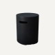 Coffre de Bouteille Rond Noir Brut York