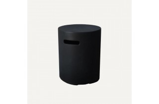Coffre de Bouteille Rond Noir Brut York