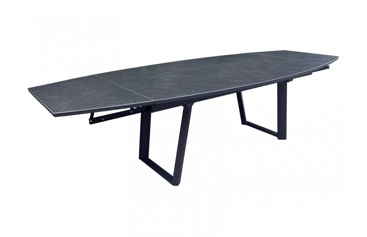 Table de jardin extensible ovale en céramique