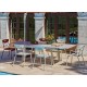 Table de jardin extensible ovale en céramique