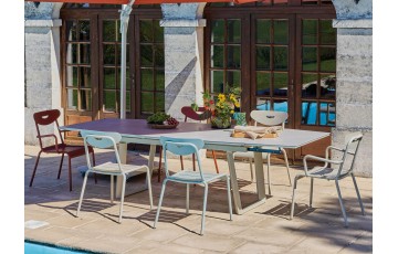 Table de jardin extensible ovale en céramique