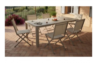 Table Alma 140/180 cm, plateau céramique