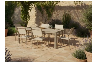 Table Alma 160/210 cm, plateau céramique