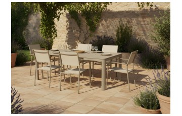 Table Alma 160/210 cm, plateau céramique