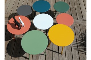 Table basse Massaï ronde 40 cm