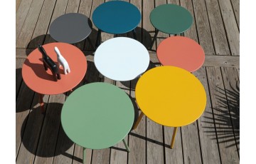 Table basse Massaï ronde 40 cm
