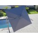 Toile pour parasol déporté 3 x 3 m orientable