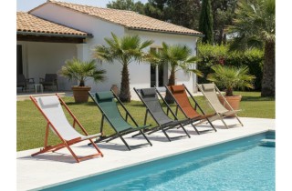 Chaise de jardin pliante Lena