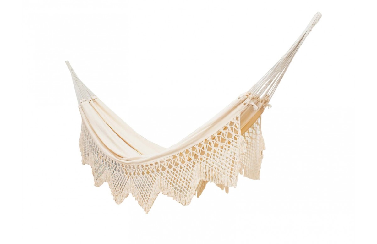 TOILE HAMAC 105 Frange NATUREL