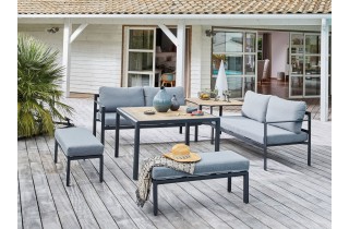 Set de jardin d'angle Royan IV