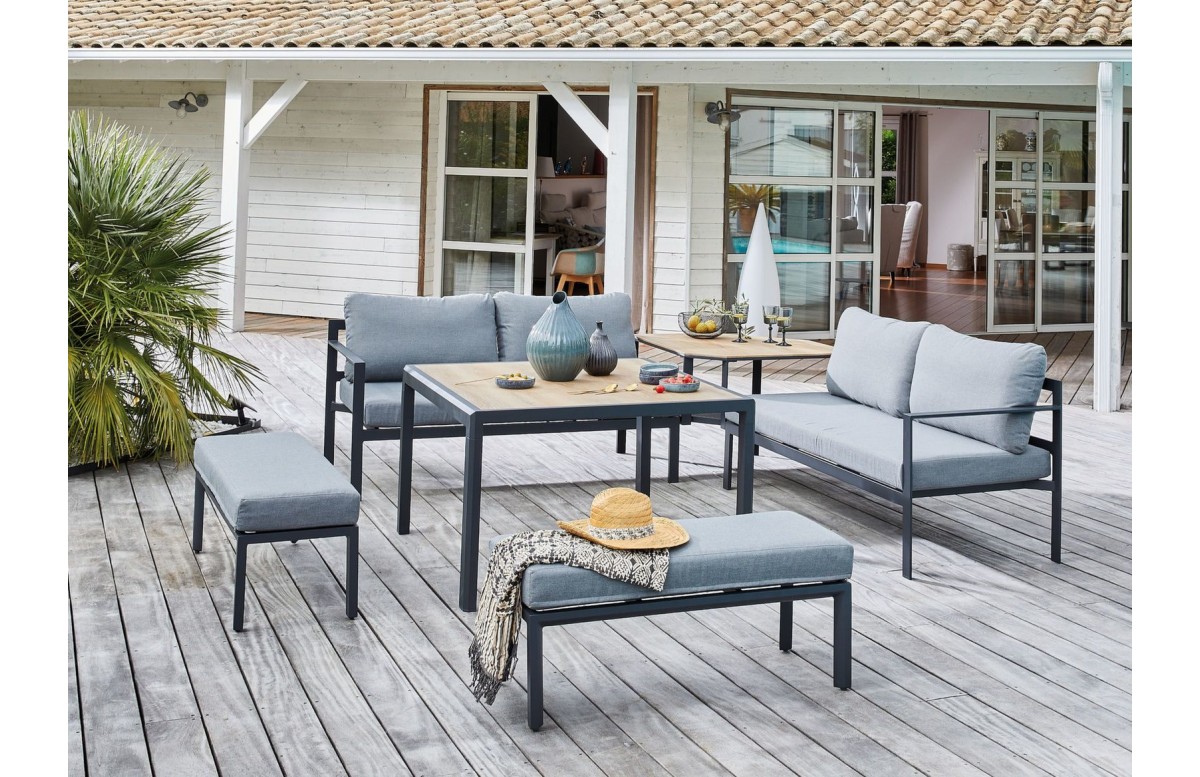 Set de jardin d'angle Royan IV